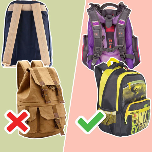 Чем отличается портфель от портфеля. Ранец для первоклассника. Правильный рюкзак для школьника. Школьник с рюкзаком. Рюкзак для первоклассника.