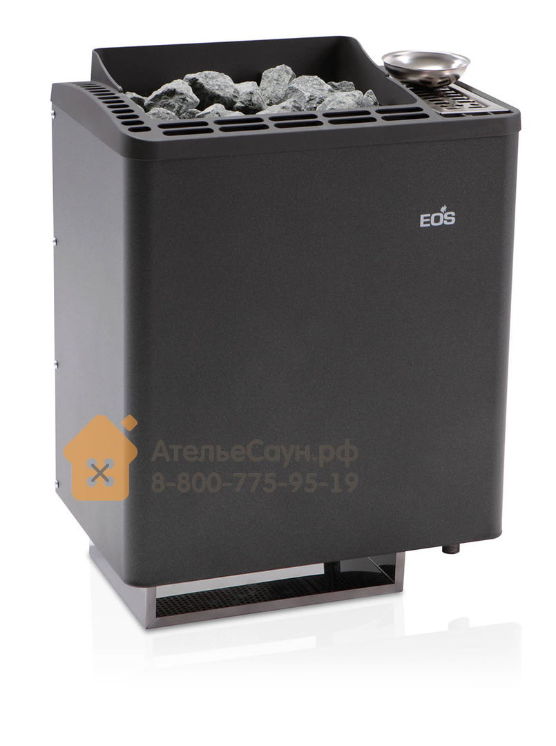 Печь для сауны с парогенератором EOS Bi-O-Tec 9,0 кВт (антрацит)