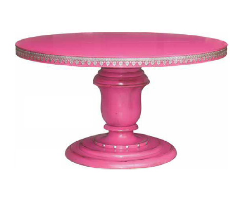 Розовый журнальный столик