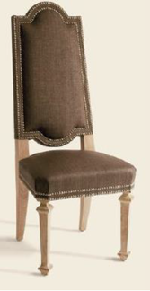 Стильный коричневый стул Collection Pierre с высокой спинкой